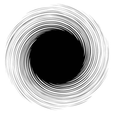 Sarmal, girdap, dön soyut tasarım öğesi. Motif döner, illüstrasyon vektör