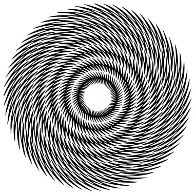 Dairesel geometrik motif, soyut mandala, geometrik şekil, vektör çizim