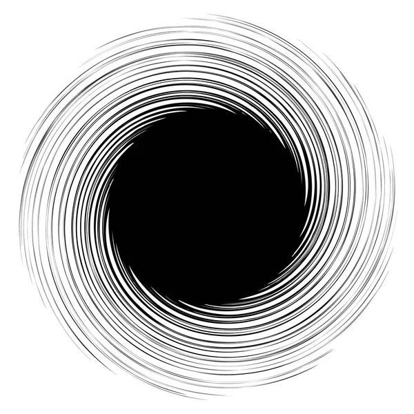 Spiral Swirl Twirl Abstract Design Element Rotating Motif Vector Illustration — Stock Vector