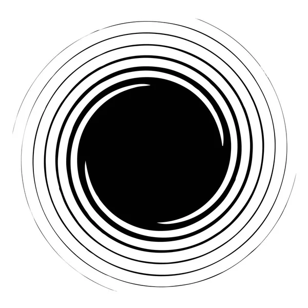 Spiral Redemoinho Twirl Elemento Design Abstrato Motivo Rotativo Ilustração Vetorial —  Vetores de Stock