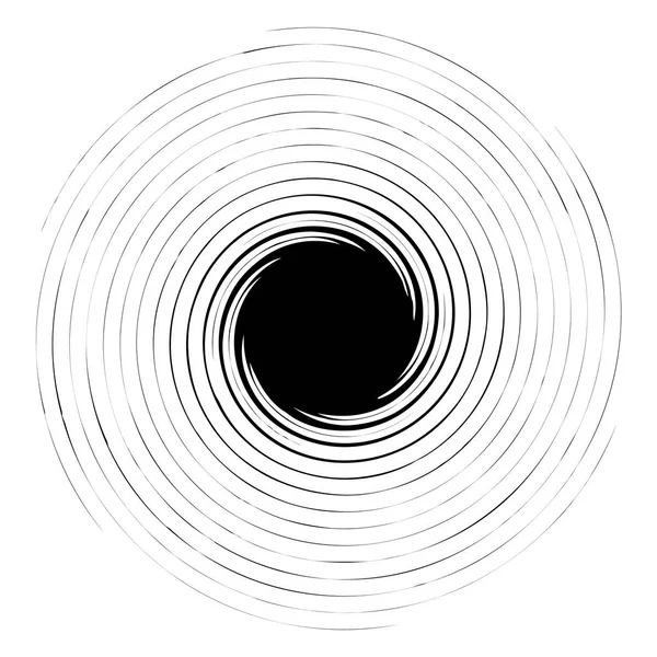 나선형 소용돌이 추상적인 디자인 요소를 모티브 일러스트 — 스톡 벡터