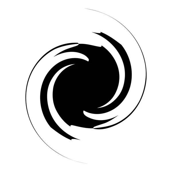 Spiral Redemoinho Twirl Elemento Design Abstrato Motivo Rotativo Ilustração Vetorial — Vetor de Stock