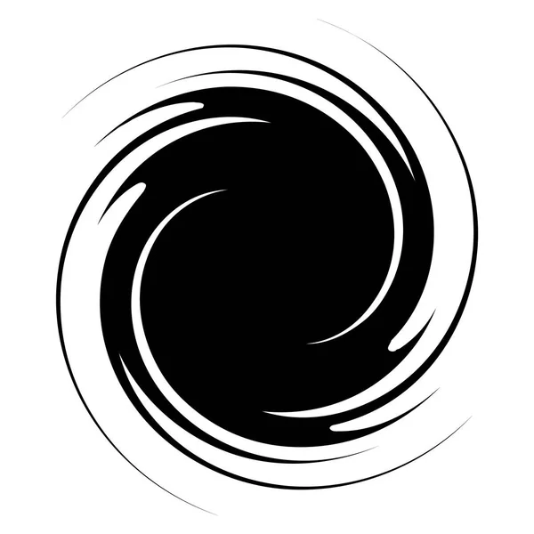 Spiral Swirl Twirl Abstract Design Element Rotating Motif Vector Illustration — Stock Vector