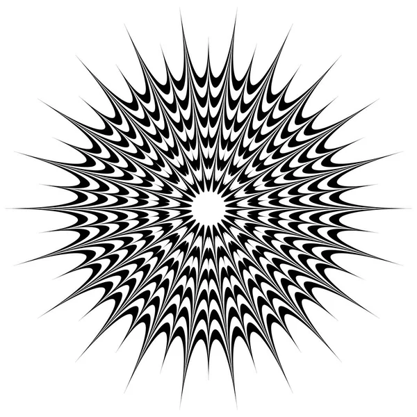 Motivo Geometrico Circolare Mandala Astratto Forma Geometrica Illustrazione Vettoriale — Vettoriale Stock