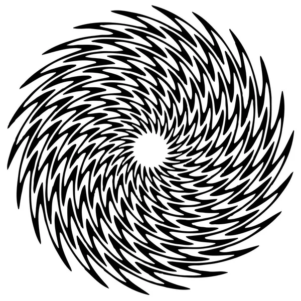 Dairesel Geometrik Motif Soyut Mandala Geometrik Şekil Vektör Çizim — Stok Vektör