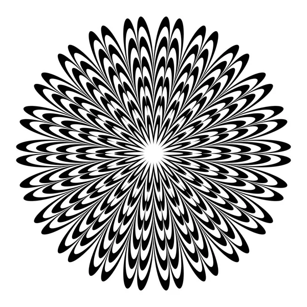 Cirkulär Geometriska Motiv Abstrakta Mandala Geometrisk Form Vektorillustration — Stock vektor