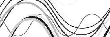 Random wavy, zig-zag lines abstract art texture, background. Sin
