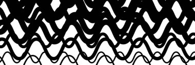 Random wavy, zig-zag lines abstract art texture, background. Sin