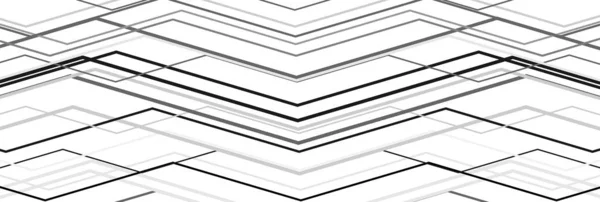 Random wavy, zig-zag lines abstract art texture, background. Sin — Vector de stock