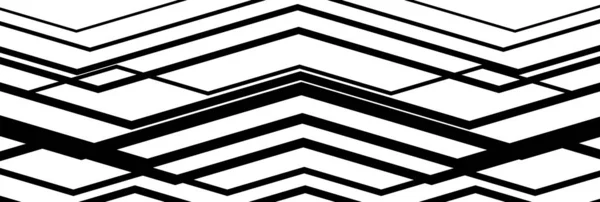Random wavy, zig-zag lines abstract art texture, background. Sin — 图库矢量图片