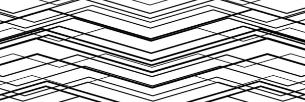 Random wavy, zig-zag lines abstract art texture, background. Sin — Stockvektor