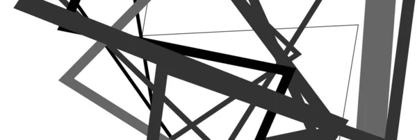 Random wavy, zig-zag lines abstract art texture, background. Sin — Stockový vektor