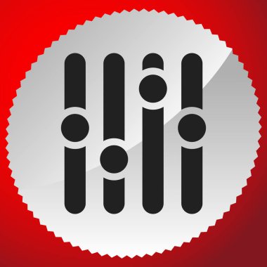 Ayarlayıcılar simgesi ile simge. Denetim paner, düzeyleri, ayarlar kavram simgesi