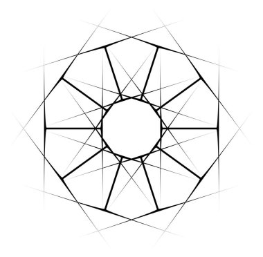 Dairesel ve dairesel soyut mandalalar, motifler, dekorasyon tasarım unsurları. Siyah ve beyaz üretici geometrik ve soyut sanat şekilleri