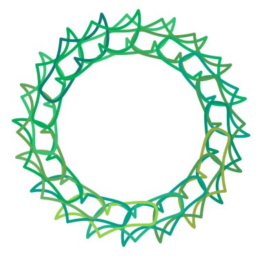 Renkli dairesel ve radyal soyut mandalalar, motifler, dekorasyon tasarım elemanları. Üretken geometrik ve soyut sanat şekilleri