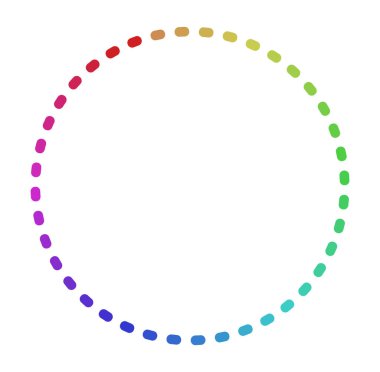 Dairesel ve radyal soyut mandalalar, motifler, spektrum renkleriyle dekorasyon tasarımı elemanları. Üretken geometrik ve soyut sanat şekilleri