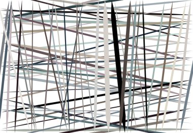 Renkli kahverengi, gri soyut geometrik sanat, rastgele, kaotik çizgiler. Düz geçiş, kesişen çizgiler doku, çizgiler desen