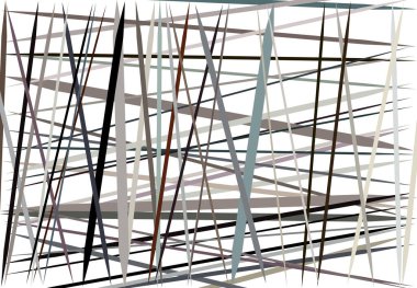 Renkli kahverengi, gri soyut geometrik sanat, rastgele, kaotik çizgiler. Düz geçiş, kesişen çizgiler doku, çizgiler desen