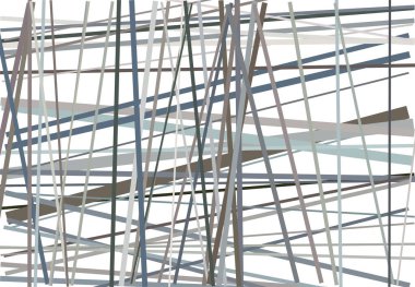 Gri tonlama, gri soyut geometrik sanat ve rastgele, kaotik çizgiler. Düz geçiş, kesişen çizgiler doku, çizgiler desen