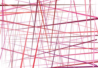 Renkli pembe, mor soyut geometrik sanat, rastgele, kaotik çizgiler. Düz geçiş, kesişen çizgiler doku, çizgiler desen