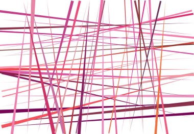 Renkli pembe, mor soyut geometrik sanat, rastgele, kaotik çizgiler. Düz geçiş, kesişen çizgiler doku, çizgiler desen