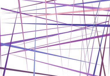 Renkli Mor, Leylak soyut geometrik sanat ve rastgele, kaotik çizgiler. Düz geçiş, kesişen çizgiler doku, çizgiler desen
