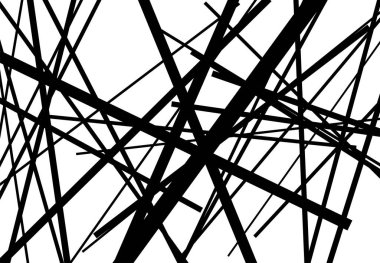 Rastgele ve kaotik çizgileri olan soyut geometrik sanat. Düz geçiş, kesişen çizgiler doku, çizgiler desen