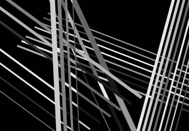 Rastgele ve kaotik çizgileri olan soyut geometrik sanat. Düz geçiş, kesişen çizgiler doku, çizgiler desen