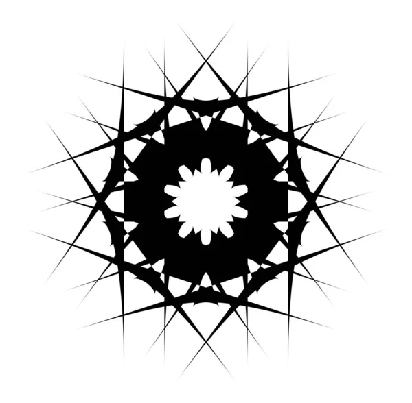 모양의 추상적 모티프 디자인 흑백의 기하학적 추상적 — 스톡 벡터