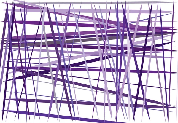 Красочная Лиловая Фиолетовая Абстрактная Геометрическая Живопись Случайными Хаотическими Линиями Прямое — стоковый вектор