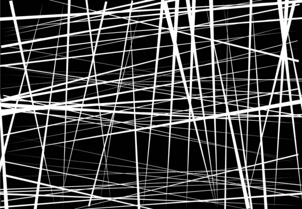 Абстрактне Геометричне Мистецтво Випадковими Хаотичними Лініями Прямий Перетин Текстура Ліній — стоковий вектор