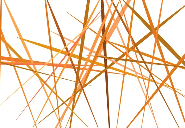 カラフルな抽象ランダムで混沌とした線を持つ幾何学的な芸術 直線の交差線の質感縞模様 — ストックベクタ