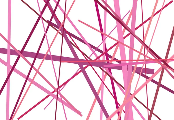 Art Géométrique Abstrait Coloré Avec Des Lignes Aléatoires Chaotiques Traversée — Image vectorielle