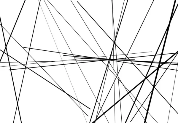 Arte Geométrico Abstracto Con Líneas Caóticas Aleatorias Cruce Recto Intersección — Archivo Imágenes Vectoriales