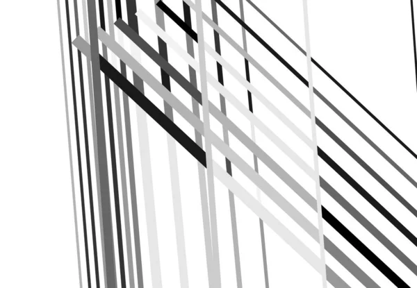 Abstrakt Geometrisk Konst Med Slumpmässiga Kaotiska Linjer Rak Korsning Skär — Stock vektor