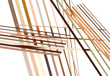 Rastgele ve kaotik çizgileri olan kahverengi renkli soyut geometrik sanat. Düz geçiş, kesişen çizgiler doku, çizgiler desen