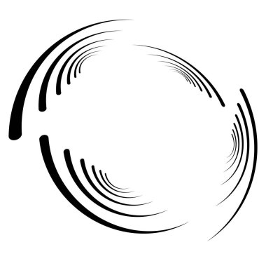 Tek renkli volt, girdap şekilleri. Çarpık sarmal elementler. Döndürme, döndürme ve bükme kavramı tasarımı