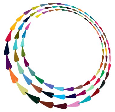 Tek noktalı, çok renkli ve renkli spiral, girdap, dönme elementi. Bükülmüş döngüsel, dairesel ve dairesel, yayılan girdap, volt şekilli