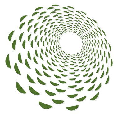 Tek renkli, tek renkli kıvrımlı, kıvrımlı. Döndürme, döndürme, sarmal çarpıtma şeklinde. Helix, volta ve sicim tasarım elementi