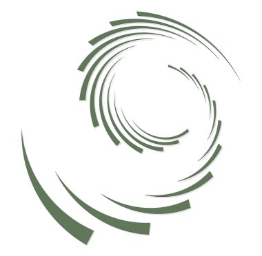 Tek renkli, tek renkli kıvrımlı, kıvrımlı. Döndürme, döndürme, sarmal çarpıtma şeklinde. Helix, volta ve sicim tasarım elementi