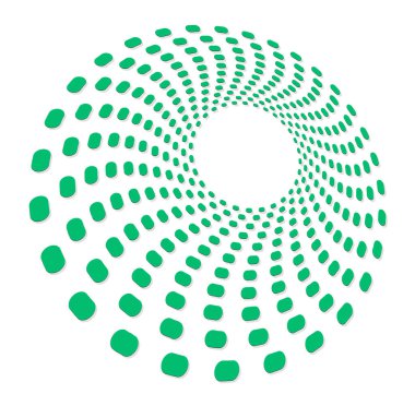 Tek renkli, tek renkli kıvrımlı, kıvrımlı. Döndürme, döndürme, sarmal çarpıtma şeklinde. Helix, volta ve sicim tasarım elementi