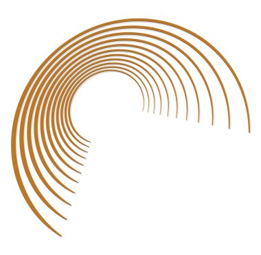 Tek renkli, tek renkli kıvrımlı, kıvrımlı. Döndürme, döndürme, sarmal çarpıtma şeklinde. Helix, volta ve sicim tasarım elementi