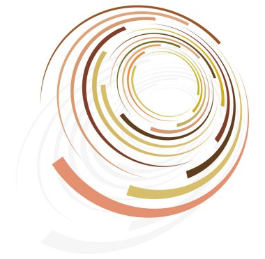 Monokrom döngüsel, döngüsel eşmerkezli halkalar. Dönen sarmal, girdap, girdap. soyut dairesel, dairesel döngü şekli, öge