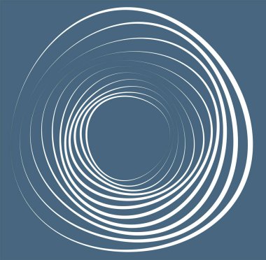 Beyaz sarmal, sarmal, kıvrımlı ve kıvrımlı şekilli. spiral, çevirme, girdap çizimi. Tek renk, tek renk arkaplan, arkaplan üzerine sicim tasarımı. Sarmal, volta