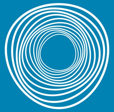 Beyaz sarmal, sarmal, kıvrımlı ve kıvrımlı şekilli. spiral, çevirme, girdap çizimi. Tek renk, tek renk arkaplan, arkaplan üzerine sicim tasarımı. Sarmal, volta