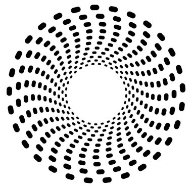 Tek renkli volt, girdap şekilleri. Çarpık sarmal elementler. Döndürme, döndürme ve bükme kavramı tasarımı