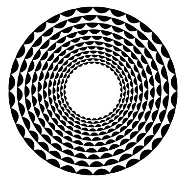 Tek renkli volt, girdap şekilleri. Çarpık sarmal elementler. Döndürme, döndürme ve bükme kavramı tasarımı