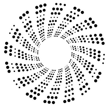 Tek renkli volt, girdap şekilleri. Çarpık sarmal elementler. Döndürme, döndürme ve bükme kavramı tasarımı