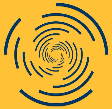 duoton kıvırcık, bobin, kıvrım volt şekli. sicim girdabı eşmerkezli, dairesel, ışık saçan, dairesel, daireler çizerek dönen moda