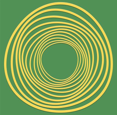 duoton kıvırcık, bobin, kıvrım volt şekli. sicim girdabı eşmerkezli, dairesel, ışık saçan, dairesel, daireler çizerek dönen moda